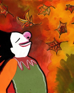 Automne de clown