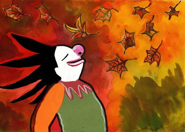 Automne de clown