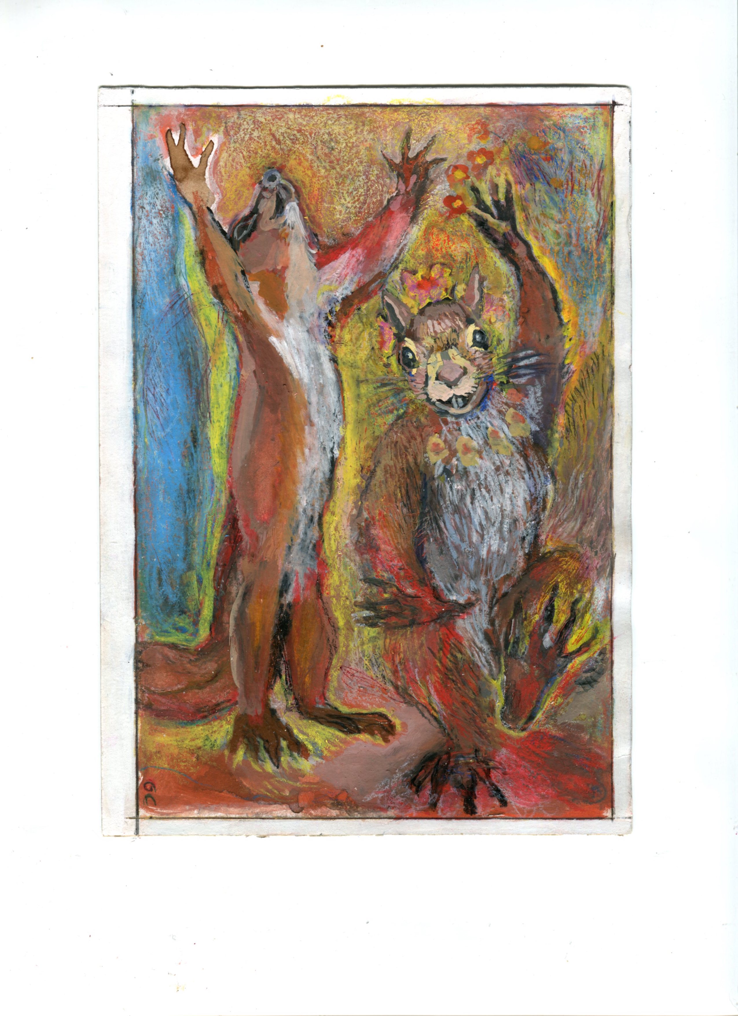 Illustration pour le livre "Le chat qui aimait la nuit"d'Adeline Baldacchino